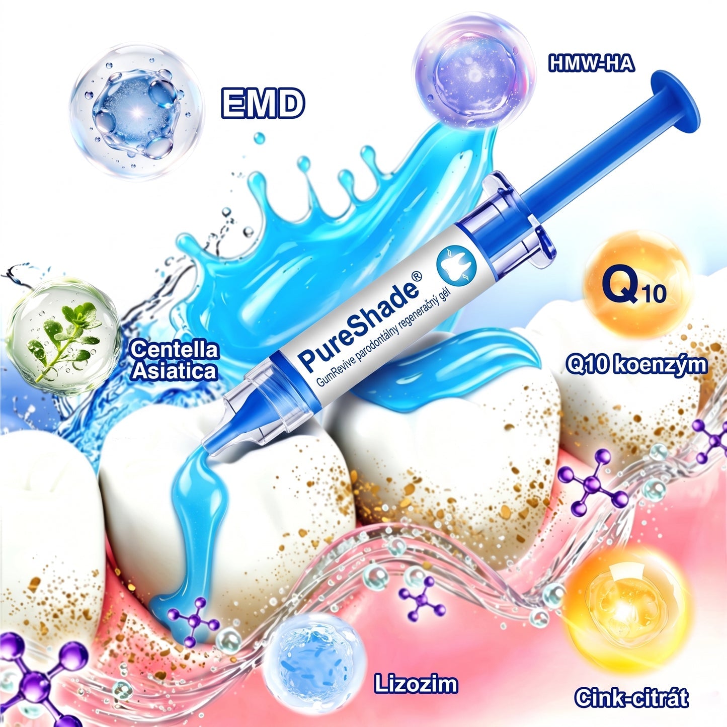 Prelomové klinické riešenie na regeneráciu ústnej dutiny 👨‍⚕️🦷 PureShade® GumRevive regeneračný gél na parodont🎁