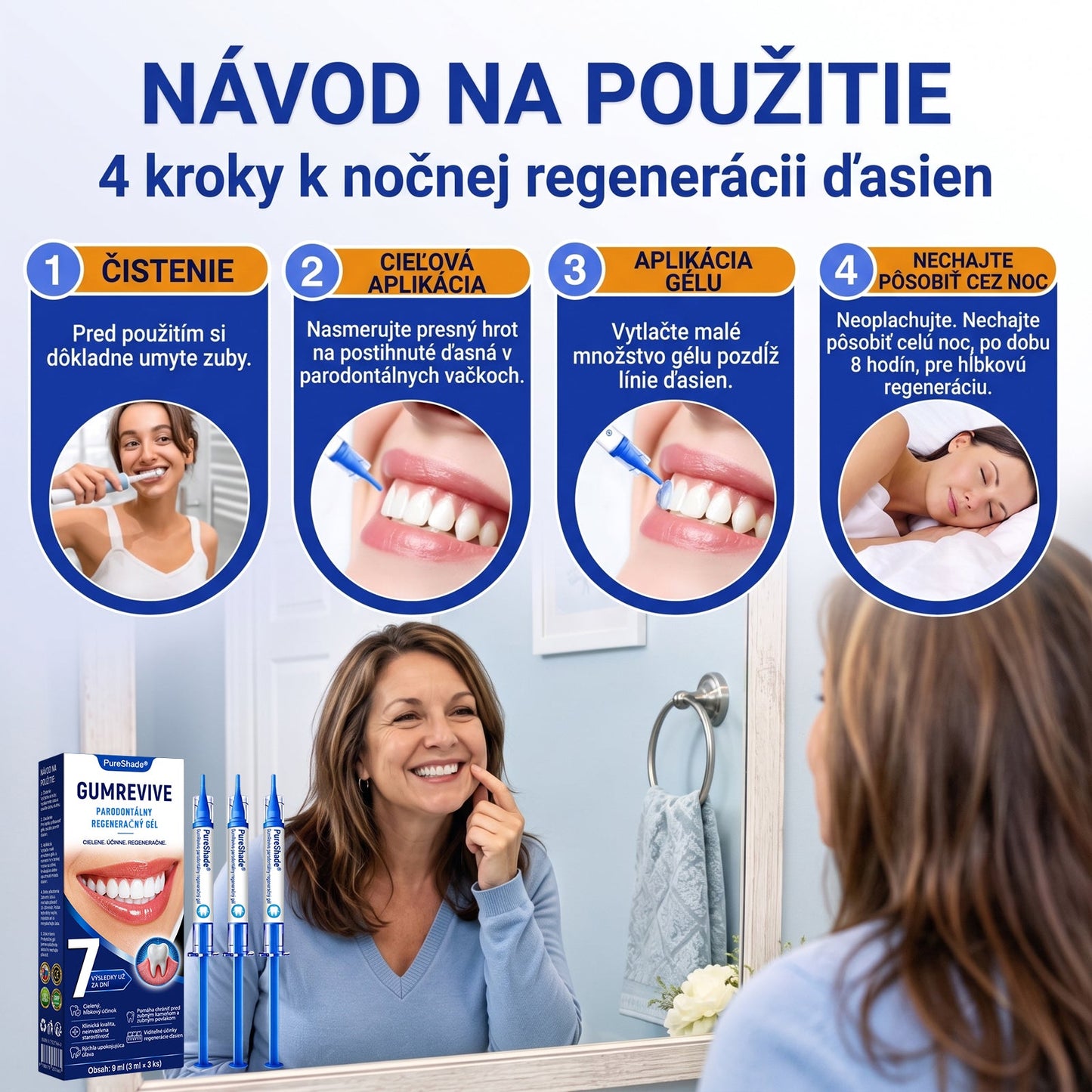 Prelomové klinické riešenie na regeneráciu ústnej dutiny 👨‍⚕️🦷 PureShade® GumRevive regeneračný gél na parodont🎁