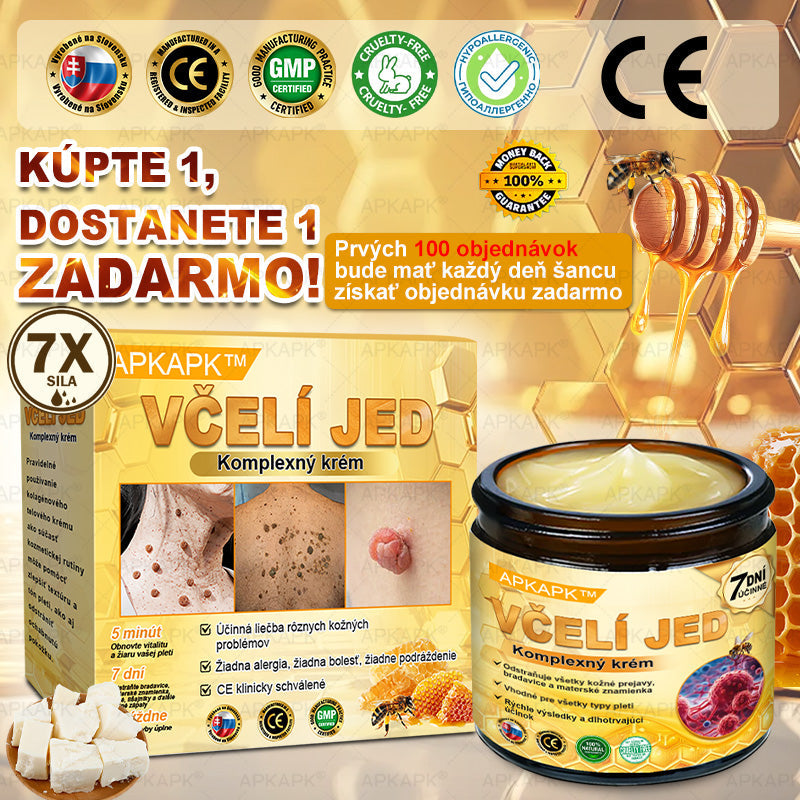 Odporúčané Univerzitnou nemocnicou Bratislava · Vyrobené na Slovensku✨✨ 𝖠𝖯𝖪𝖠𝖯𝖪® regeneračný krém na pokožku s včelím jedom