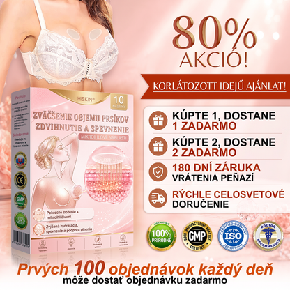 📦HISKIN® Náplasti s mikroihličkami na zväčšenie objemu, spevnenie a lifting poprsia