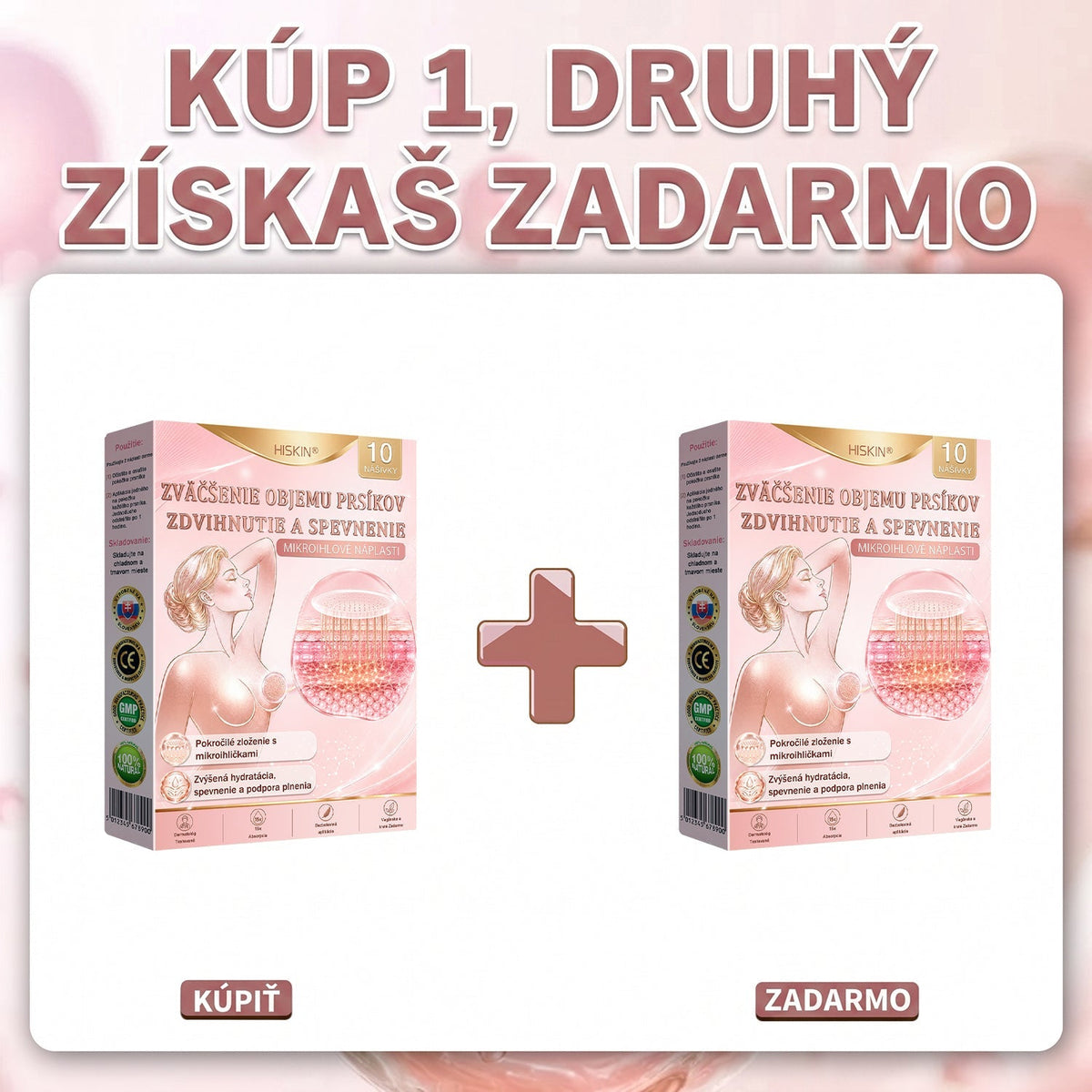 📦HISKIN® Náplasti s mikroihličkami na zväčšenie objemu, spevnenie a lifting poprsia