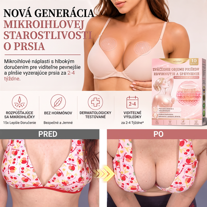 📦HISKIN® Náplasti s mikroihličkami na zväčšenie objemu, spevnenie a lifting poprsia