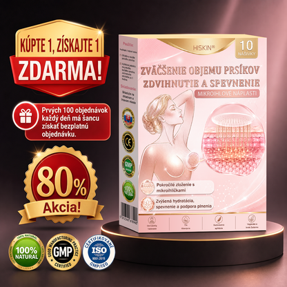 📦HISKIN® Náplasti s mikroihličkami na zväčšenie objemu, spevnenie a lifting poprsia